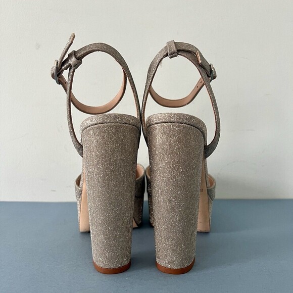 Antonio Melani x Born on Fifth Liv Metallic Glitter Closed Toe Platform Pumps - Picture 6 of 8